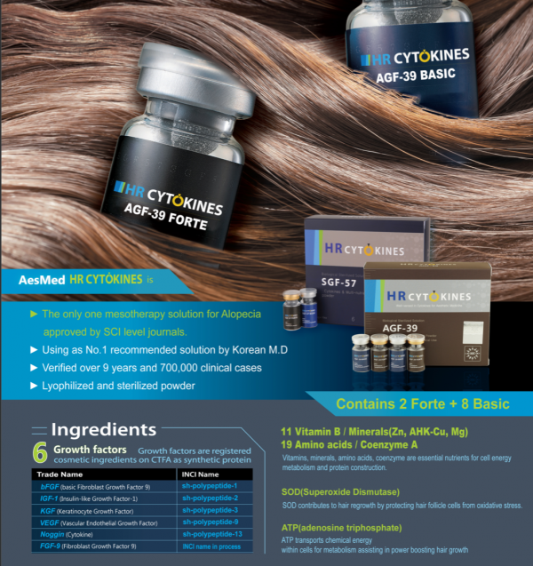 HR Cytokines AGF-39 hair revitalizer