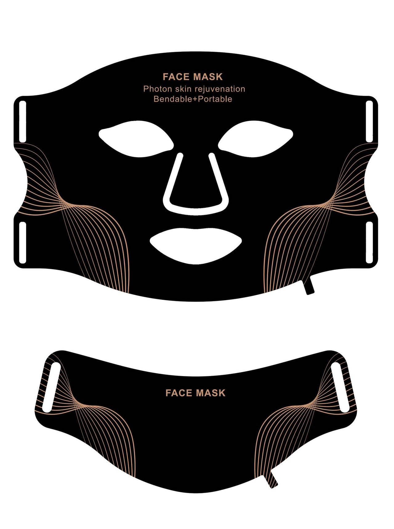 LED light face mask neck mask LIGHT Therapy | 7 colors skin